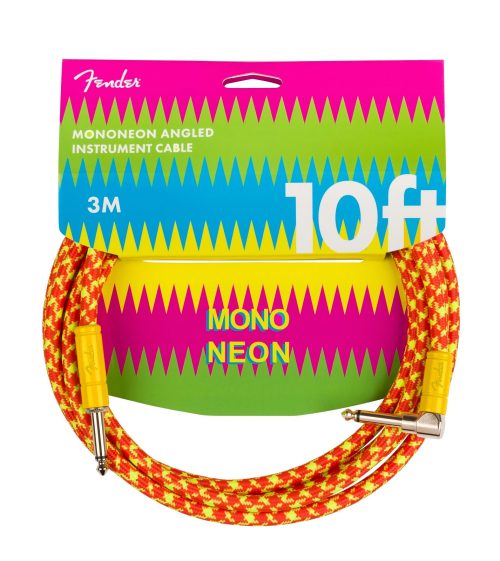Fender Mononeon Instrument Cable, Straight/Straight, 3m - Orange