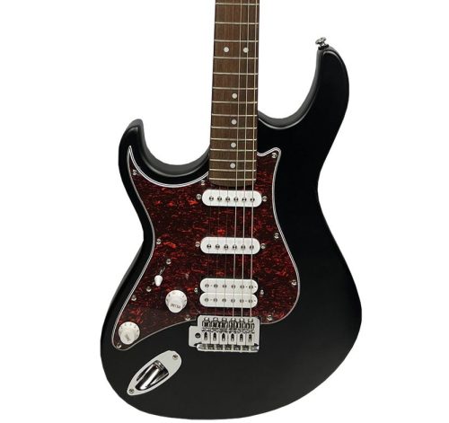 Cort G110 Stirling Series HSS Left Hand Electric Guitar - Open Pore Black