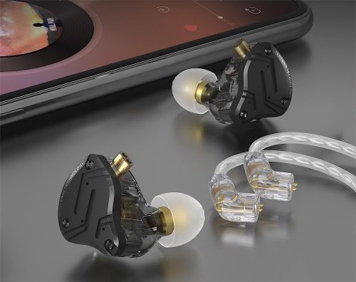 KZ ZS10 Pro X Hybrid Technology Earphones - Stone Black - Image 6