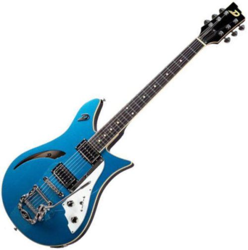 Duesenberg Double Cat Catalina Blue 6-String Semi-Hollow Body Electric Guitar - Image 3