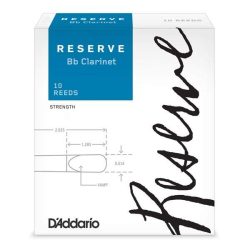 D'Addario Reserve Classic Bb Clarinet Reeds box of 10