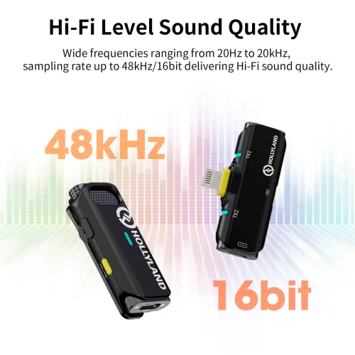 Hollyland LARK C1 Duo – Wireless Microphone System - (2.4 GHz) - Image 6