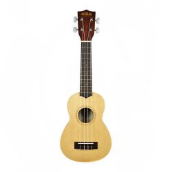 Kala KA-15S-S Spruce Top Soprano Ukulele – Satin Mahogany