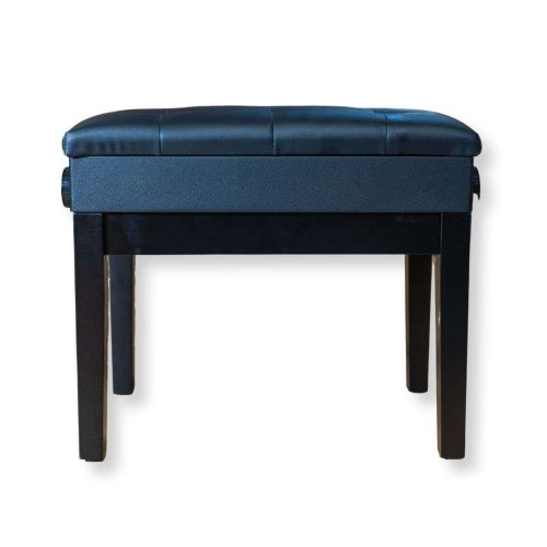 Sandner SPB32B Pro Piano Bench - Matte Black, Straight Legs, Adjustable Height - Image 3