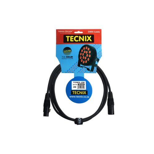 Tecnix TDMX-2M – 2m XLR – XLR DMX Cable
