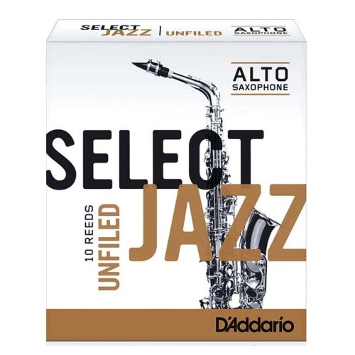 D’Addario Select Jazz Unfiled Alto Saxophone Reeds Box of 10