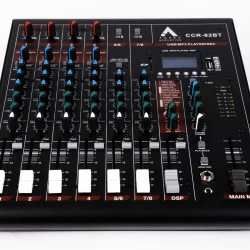 Agera Acoustic CCR-82BT – 8 Channel Analog Mixer w/ FX/BT/USB/SD