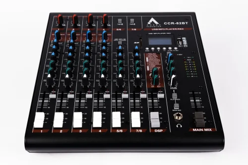 Agera Acoustic CCR-82BT – 8 Channel Analog Mixer w/ FX/BT/USB/SD