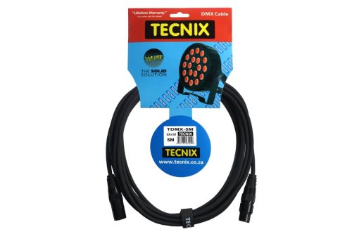 Tecnix TDMX-5M – 5m XLR – XLR DMX Cable