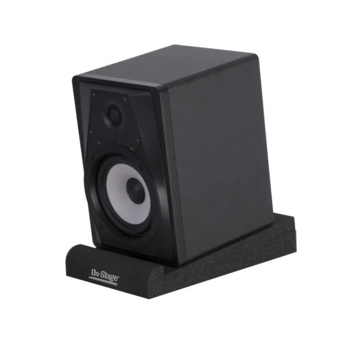 On-Stage ASP3001 Foam Speaker Platforms, Small - Black (Pair)