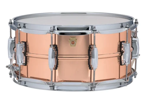 Ludwig Copperphonic 6.5 x 14 inch Snare - Copper Hammered - Image 2