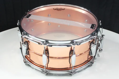 Ludwig Copperphonic 6.5 x 14 inch Snare - Copper Hammered - Image 4
