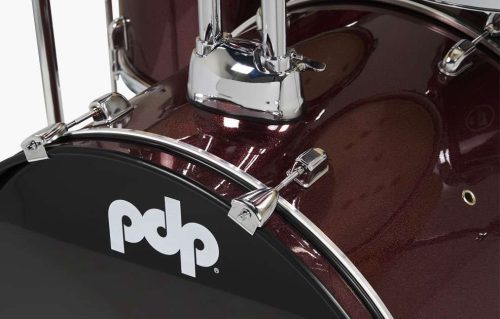 PDP Center Stage 5-piece Kit with Cymbals - Ruby Red Sparkle - Image 3