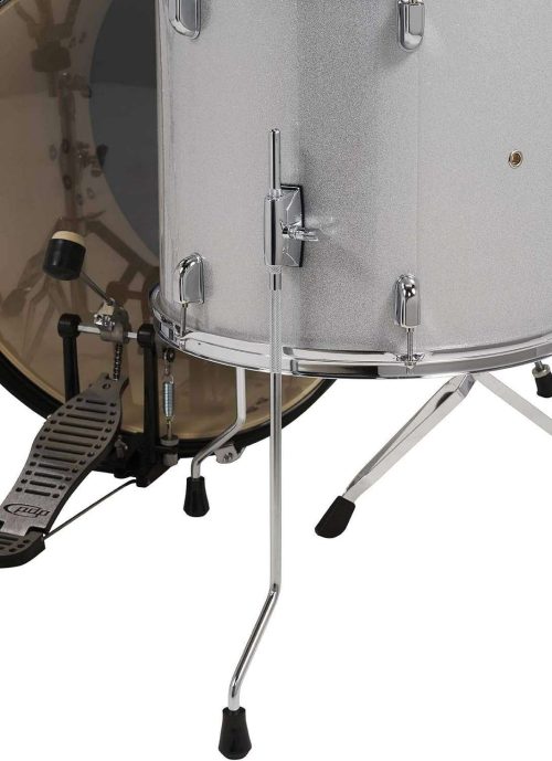 PDP Center Stage 5-piece Kit with Cymbals - Silver Sparkle - Image 4
