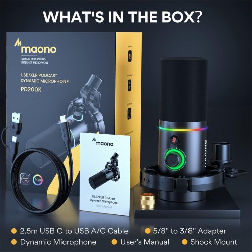 Maono PD200x – USB/XLR Dynamic Microphone - Image 8