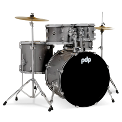 PDP Center Stage 5-piece Kit with Cymbals - Silver Sparkle