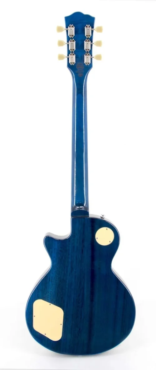 SX EC3H Les Paul Electric Guitar - Translucent Ocean Blue - Image 2