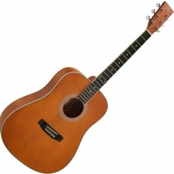 SX SD104K Dreadnought Acoustic Guitar Pack - Brown