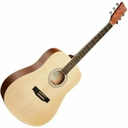 SX SD104K Dreadnought Acoustic Guitar Pack - Natural