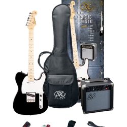 SX SE2 Tele Electric Guitar Pack - Black
