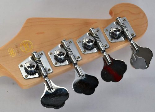 SX SJB75 Swamp Ash 4 String Bass Guitar - Natural - Image 6