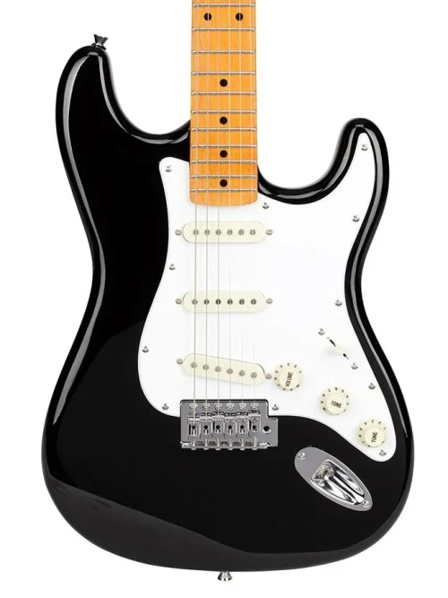 SX Strat SST57 Electric Guitar – Black