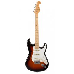 SX SST Alder Series Semi-Hollowbody Electric Guitar - 3 Tone Sunburst