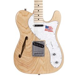 SX Tele Semi-Hollow Body Electric Guitar - Natural