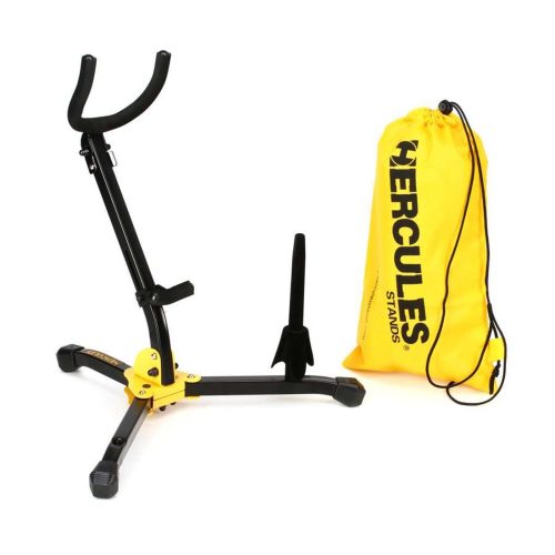 Hercules Stands DS532BB Alto/Tenor Saxophone Stand with Flute/Clarinet Peg - Image 3