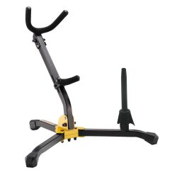 Hercules Stands DS532BB Alto/Tenor Saxophone Stand with Flute/Clarinet Peg