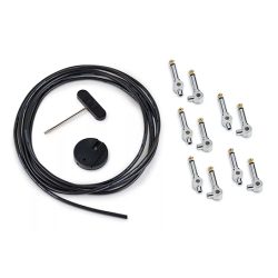 Warwick RockBoard PatchWorks Solderless Patch Cable Set - 300 cm Cable Plus 10 Plugs - Chrome