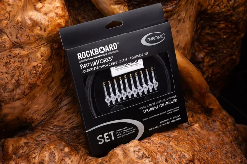 Warwick RockBoard PatchWorks Solderless Patch Cable Set - 300 cm Cable Plus 10 Plugs - Chrome - Image 7
