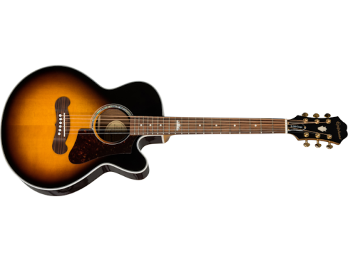 Epiphone J-200 EC Studio Parlor Acoustic-Electric Guitar - VS - Image 4