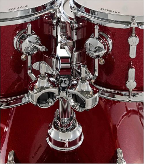Sonor AQX Stage Drum Set - Red Moon Sparkle - Image 3