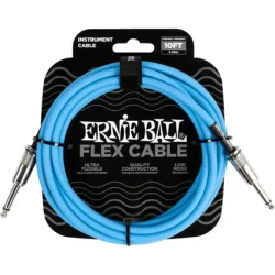 Ernie Ball Flex Instrument Cable, 3m (Blue)