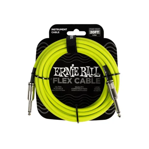 Ernie Ball Flex Instrument Cable, 3m (Green)