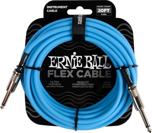 Ernie Ball Flex Instrument Cable 6m - Blue