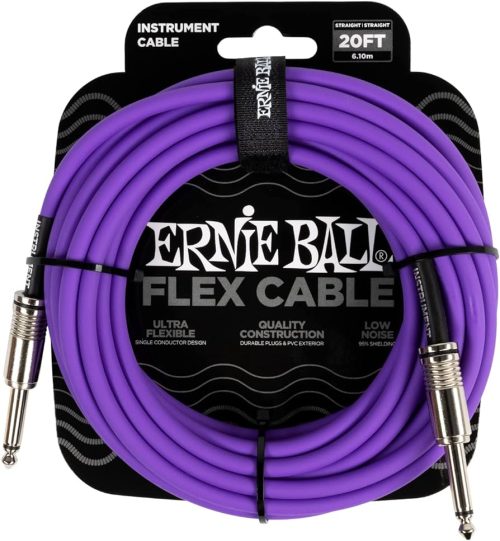 Ernie Ball Flex Instrument Cable 6m - Purple