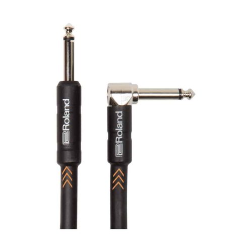 Roland RIC-B20A – Straight to Right Angled Black Series Instrument Cable – 6m
