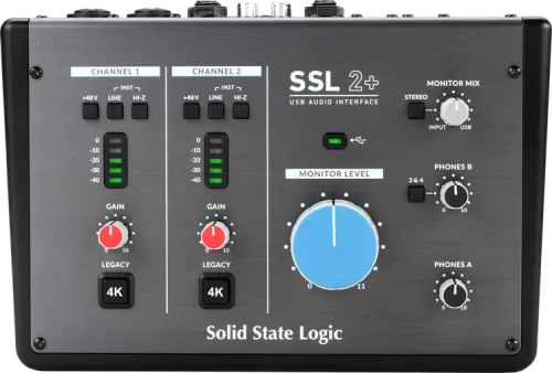 Solid State Logic SSL 2+ Recording Pack USB-C Audio/MIDI Interface with Microphone and Headphones - Image 5