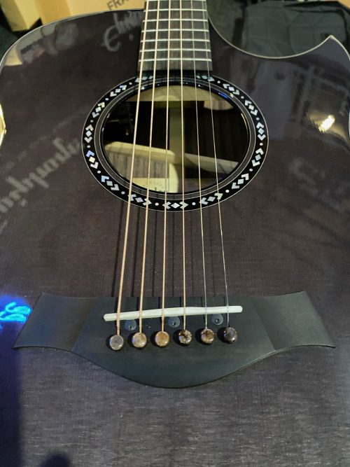 Taylor Custom Grand Symphony Acoustic Electric Guitar, Grand Symphony – Grey - Image 4