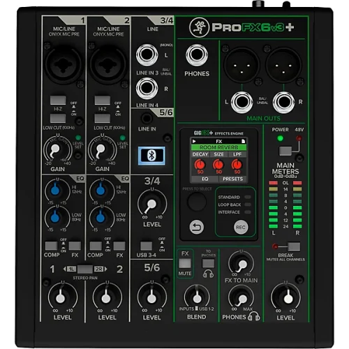 Mackie ProFX6v3 Plus 6-channel Mixer with Bluetooth - Image 2