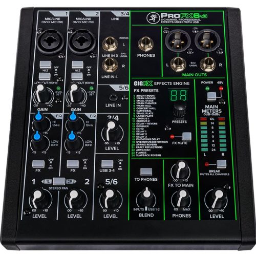 Mackie ProFX6v3 6-channel Mixer with USB and Effects - Image 2