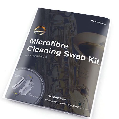 Chateau Microfiber Saxophone Cleaning Swab Kit: Body, Neck and Mouthpiece