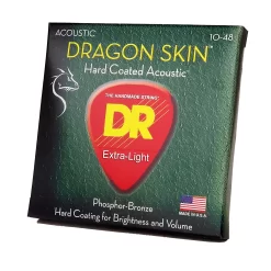 DR Strings DSA-10 Dragon-Skin Coated Acoustic Strings - 10-48