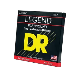 DR Strings Legend Flatwound Electric Guitar Strings - 12-52