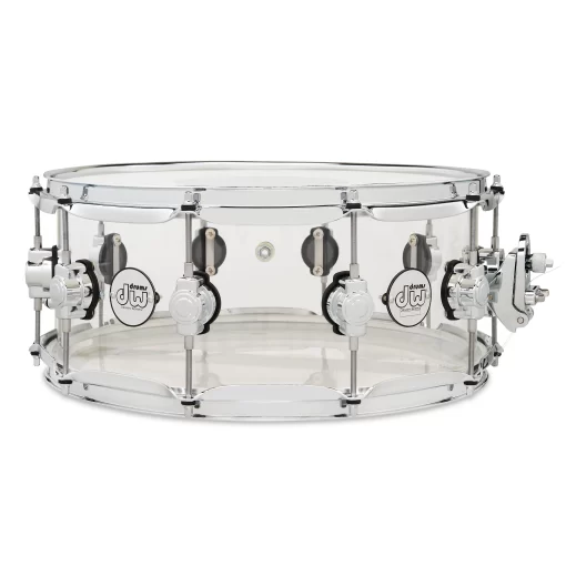 DW Design Series 6 x 14 inch Clear Acrylic Snare Drum