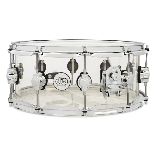 DW Design Series 6 x 14 inch Clear Acrylic Snare Drum - Image 2
