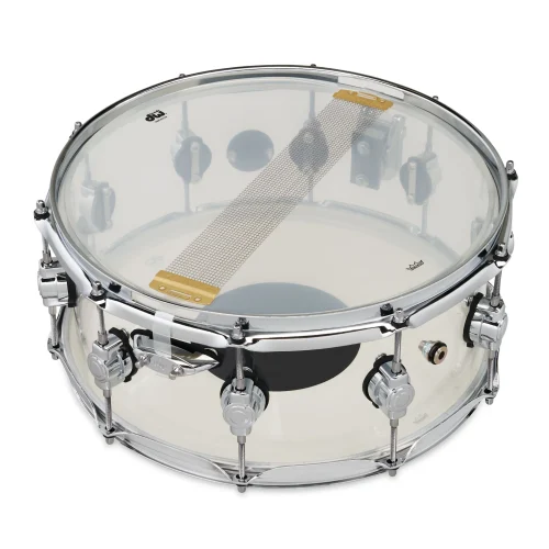 DW Design Series 6 x 14 inch Clear Acrylic Snare Drum - Image 3