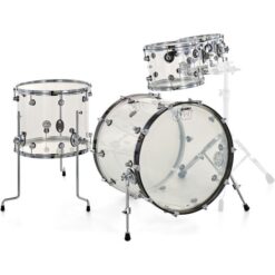 DW Design Series Acrylic 4-piece Shell Pack - Clear Acrylic